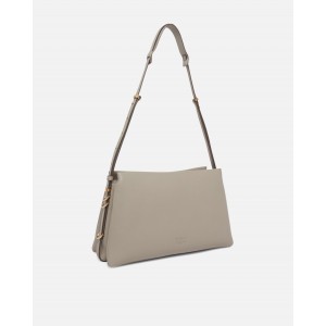Pinko Triplet Beige Leather Τσάντα