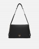 Pinko Triplet Black Leather Τσάντα