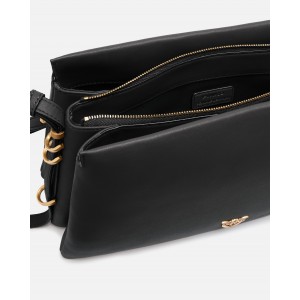 Pinko Triplet Black Leather Τσάντα