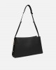 Pinko Triplet Black Leather Τσάντα