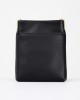 Pinko Flat Satchel Black Leather Τσάντα