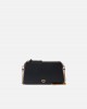 Pinko Double Mini Black Leather Τσάντα Pinko Double Mini Black Leather Τσάντα