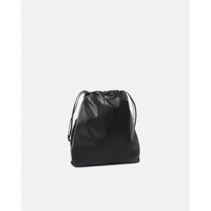 Pinko Slouchy Mini Black Leather Τσάντα