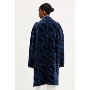 Pinko Zante Jacquard Logo Blue Παλτό