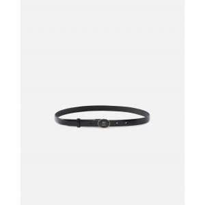 Pinko Round Enamel H2 Black Leather Ζώνη Pinko Round Enamel H2 Black Leather Ζώνη