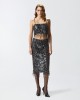 Pinko Pongo Top With Sequins & Crystals Multi Blue Μπλούζα