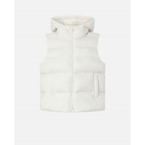 Pinko Ginger Gilet Padded Puffer White Γιλέκο