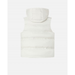 Pinko Ginger Gilet Padded Puffer White Γιλέκο