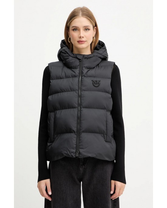 Pinko Ginger Gilet Padded Puffer Black Γιλέκο