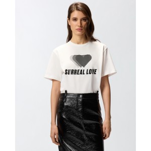 Pinko Strepitoso T-shirt With Print White Μπλούζα