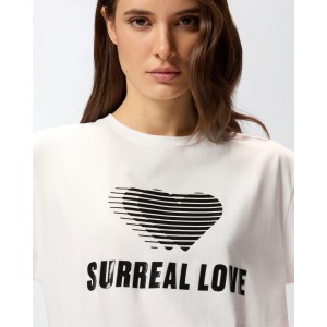 Pinko Strepitoso T-shirt With Print White Μπλούζα