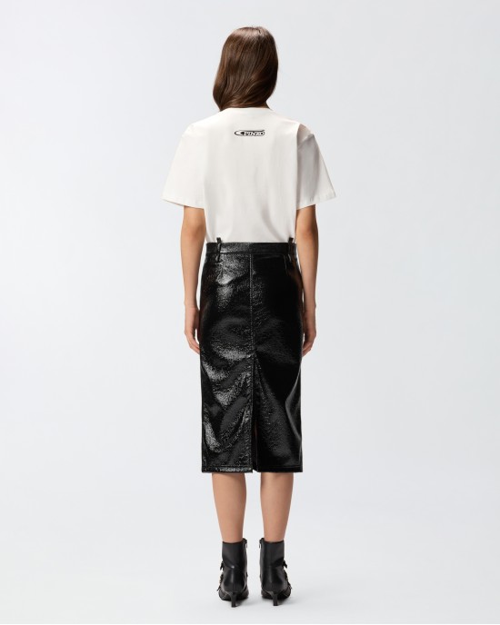 Pinko Strepitoso T-shirt With Print White Μπλούζα