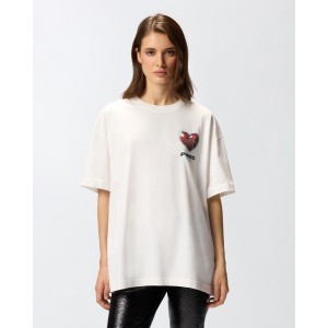 Pinko Utile T-shirt With Print White Μπλούζα