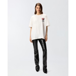 Pinko Utile T-shirt With Print White Μπλούζα