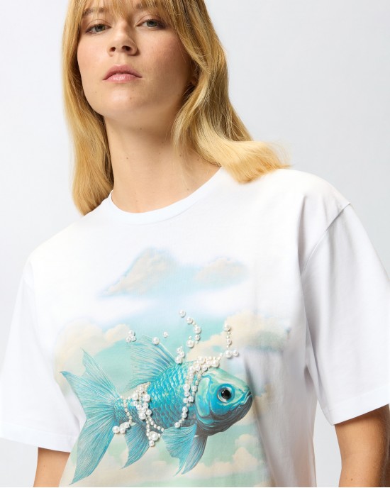 Pinko Tuorlo T-Shirt White Μπλούζα Pinko Tuorlo T-Shirt White Μπλούζα