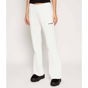 Pinko Razionale With Embroidery White Παντελόνι Pinko Razionale With Embroidery White Παντελόνι