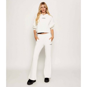 Pinko Razionale With Embroidery White Παντελόνι Pinko Razionale With Embroidery White Παντελόνι