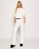 Pinko Mediocre Cropped Sweatshirt With Embroidery White Φο΄υτερ