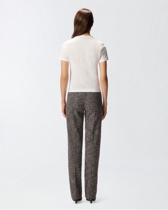 Pinko Intenso T-shirt With Embroidered Logo White Μπλούζα