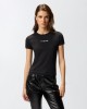 Pinko Intenso T-shirt With Embroidered Logo Black Μπλούζα