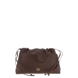 Pinko Clutch Maxi With Soft Calfskin Rosso Moga Leather Τσάντα