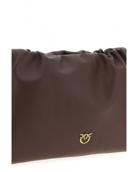 Pinko Clutch Maxi With Soft Calfskin Rosso Moga Leather Τσάντα Pinko Clutch Maxi With Soft Calfskin Rosso Moga Leather Τσάντα