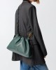 Pinko Clutch Maxi With Soft Calfskin Green Leather Τσάντα Pinko Clutch Maxi With Soft Calfskin Green Leather Τσάντα