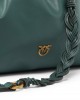 Pinko Clutch Maxi With Soft Calfskin Green Leather Τσάντα Pinko Clutch Maxi With Soft Calfskin Green Leather Τσάντα