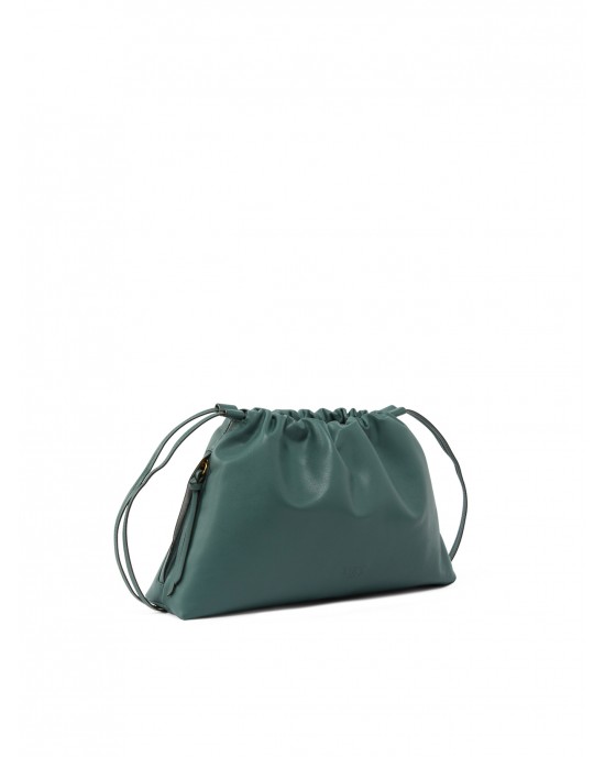 Pinko Clutch Maxi With Soft Calfskin Green Leather Τσάντα Pinko Clutch Maxi With Soft Calfskin Green Leather Τσάντα