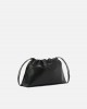 Pinko Clutch Maxi With Soft Calfskin Black Leather Τσάντα