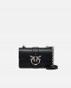 Pinko Love Bag One Small Crossbody Bag In Leather Black Τσάντα