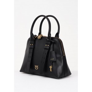 Pinko Bowling Medium Black Leather Τσάντα Pinko Bowling Medium Black Leather Τσάντα