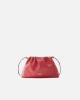 Pinko Clutch Mini With Soft Calfskin Red Leather Τσάντα