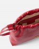 Pinko Clutch Mini With Soft Calfskin Red Leather Τσάντα