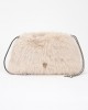 Pinko Clutch Maxi Beige Eco Pelliccia Τσάντα Pinko Clutch Maxi Beige Eco Pelliccia Τσάντα