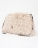 Pinko Clutch Maxi Beige Eco Pelliccia Τσάντα Pinko Clutch Maxi Beige Eco Pelliccia Τσάντα