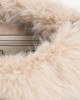Pinko Clutch Maxi Beige Eco Pelliccia Τσάντα Pinko Clutch Maxi Beige Eco Pelliccia Τσάντα