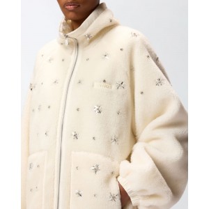Pinko Graciana Bomber White Ζακέτα Pinko Graciana Bomber White Ζακέτα