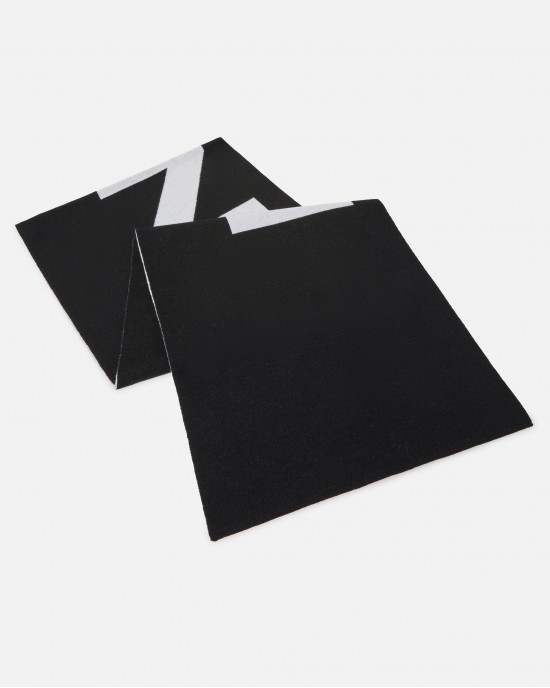 Pinko Serbia PINKO Lettering Logo Black/White Κασκόλ