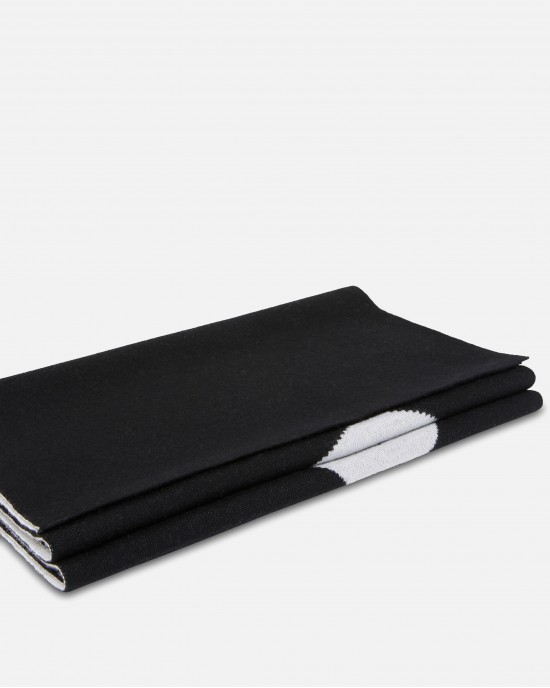 Pinko Serbia PINKO Lettering Logo Black/White Κασκόλ