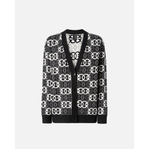 Pinko Half Breed Love Birds Logo Black/White Ζακέτα