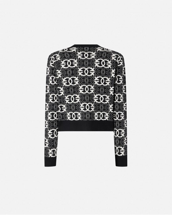 Pinko Found Someone Love Birds Logo Black/White Ζακέτα