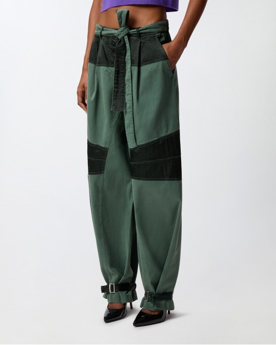 Pinko Lidia Utility Green Παντελόνι Pinko Lidia Utility Green Παντελόνι