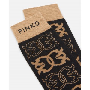 Pinko Monaco Black/Camel Κάλτσες Pinko Monaco Black/Camel Κάλτσες