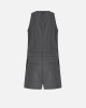 Pinko Nayara Tuta Dark Grey Κοντή Φόρμα Με Όψη Φορέματος Pinko Nayara Tuta Dark Grey Κοντή Φόρμα Με Όψη Φορέματος
