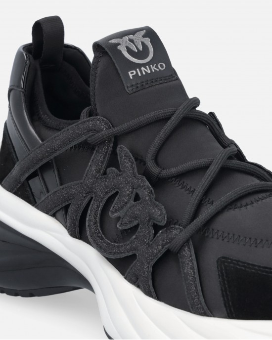 Pinko Ariel Glittery Black Παπούτσια Pinko Ariel Glittery Black Παπούτσια