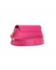 Pinko Love Click Exagon Mini Vitello Τσάντα Pink Pinko