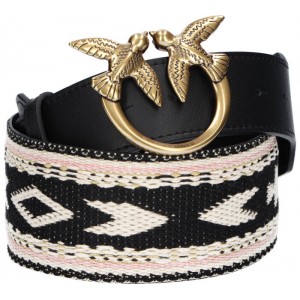 Pinko Love Berry Native H6 Ζώνη Black/Beige Pinko Love Berry Native H6 Ζώνη Black/Beige