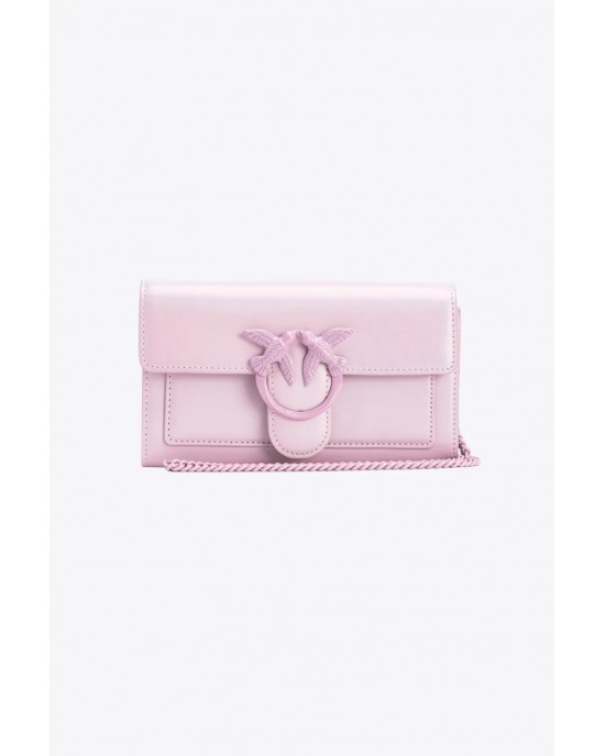 Pinko Love One Wallet Lilla Color Block Τσάντα