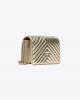 Pinko Mini Love Click Metal Chevron Gold Τσάντα